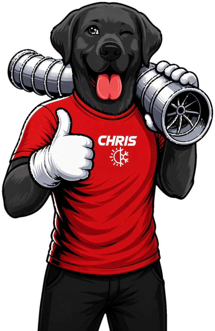 Chris, the Chris Heating & Cooling mascot